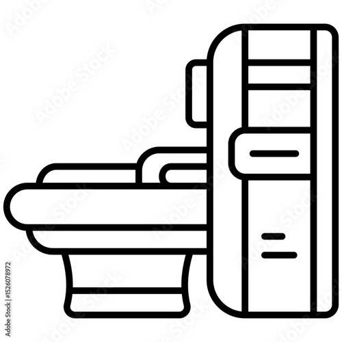MRI Scan Line Icon