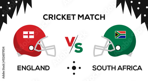 England versus south africa cricket match tournament championship vector art