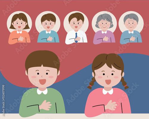 대한민국 한국 다양한 연령대 사람들