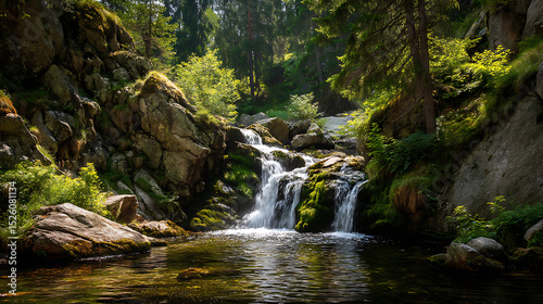 Amazing natural waterfall views located in the hideout
