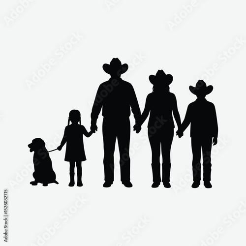 Download high-quality family poses vector silhouette. Perfect for t-shirts, logos, crafts, cards & more. Ideal for designers & crafters
