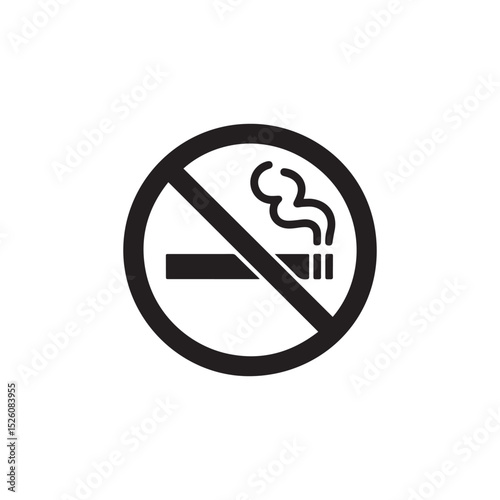 No smoking sign cigarette icon symbol