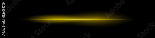 Yellow power streak. Focused beam with intense glow and wide radial blur, creating hot energy feel on black background. Great for sci-fi, flame, speed visuals.
