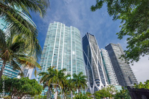 Wallpaper Mural Modern skyline of Miami with towering skyscrapers, tropical vibe, and waterfront views Torontodigital.ca