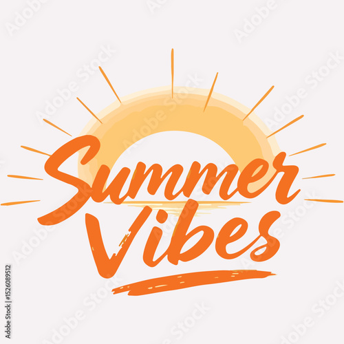 Summer vibes only vector illustration t-shirt design