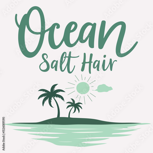 Summer vibes only vector illustration t-shirt design