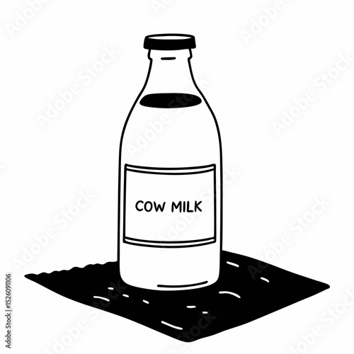 illustration of a bottle of milk