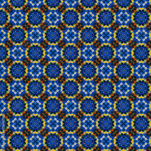 multicolor seamless watercolor geometry pattern for unique and elegant fabric printing purposes also abstract