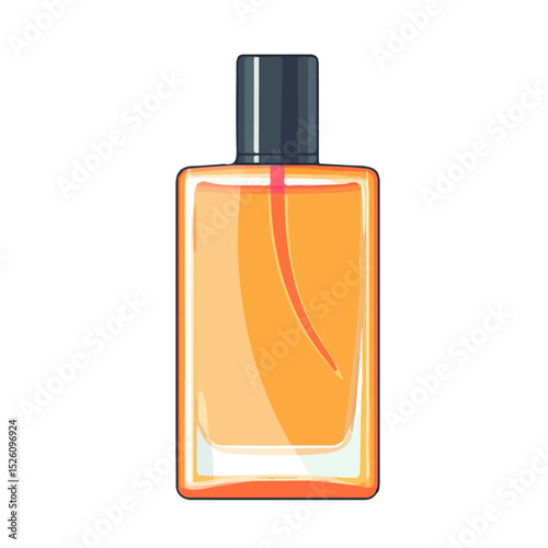 2D flat vector illustration of Fragrance Mist, isolated on a white background.