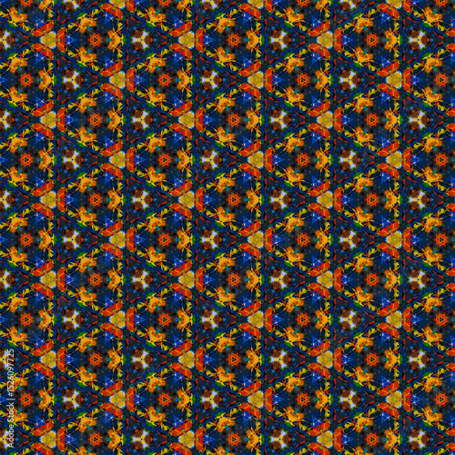 multicolor seamless watercolor geometry pattern for unique and elegant fabric printing purposes also abstract
