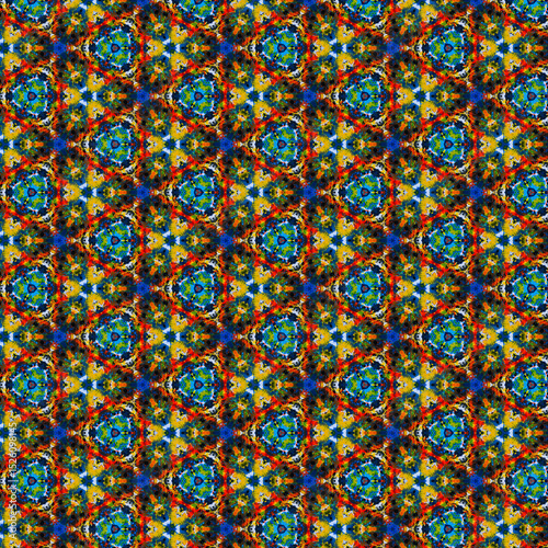 multicolor seamless watercolor geometry pattern for unique and elegant fabric printing purposes also abstract