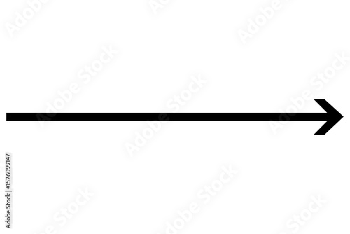 Black arrow, pointing right - Arrow shape element
