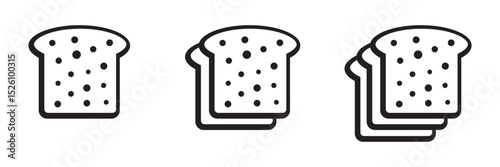 Bread slices icon.