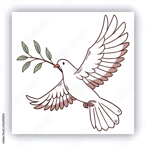 Two white doves surrounded by flowers in a soft golden light, symbolizing peace and love in a serene natural setting