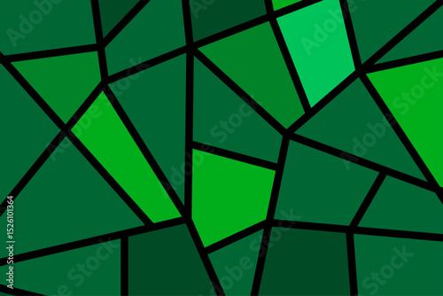 Green Mosaic Abstract Background design vector art