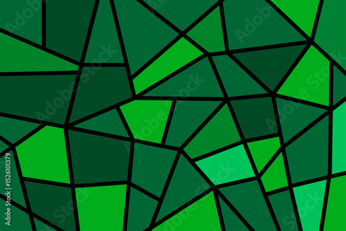 Green Mosaic Abstract Background design vector art