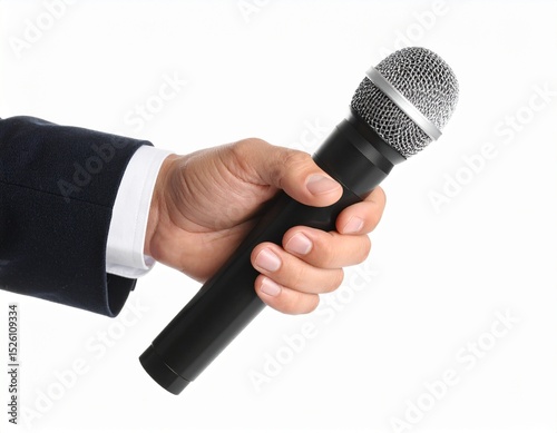microphone in hand