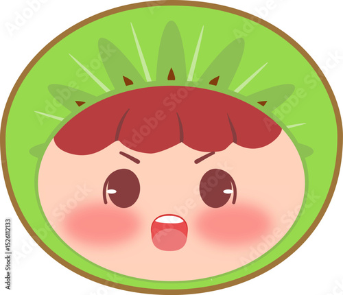Cute Head Kiwi Shouting