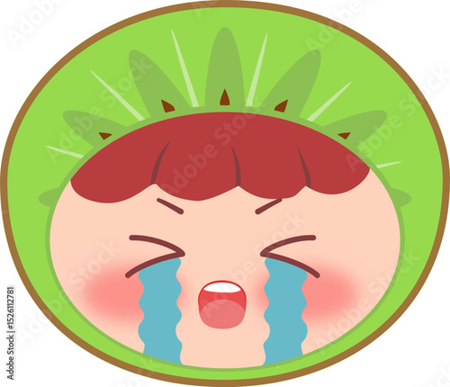Cute Head Kiwi Crying