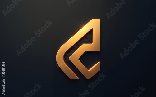 Mega logo collection, Abstract design concept for branding with golden gradient. High quality