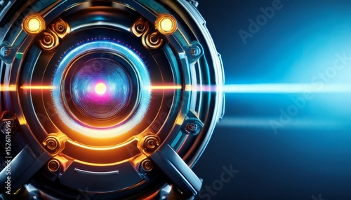 テクノロジーを感じさせる空間、光り輝く、LEDライト、シンプルでスタイリッシュに仕上げる Generated by AI