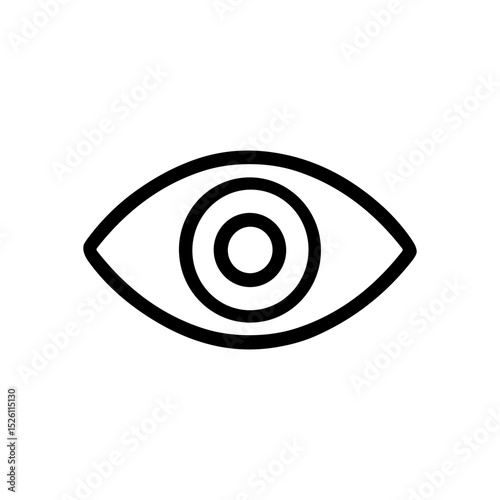 Abstract eye symbol minimalist design. Icon symbol illustration