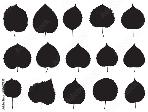 ASPEN LEAF SILHOUETTE
