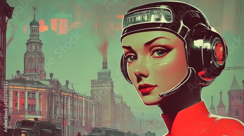 stunning cyberpunk fantasy portrait: a dramatic digital artwork perfect for sporty interior posters and urban decor, featuring intricate details and striking lighting in a futuristic cityscape