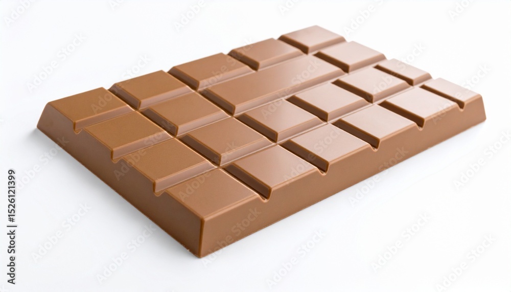 Fototapeta premium chocolate bar on white background