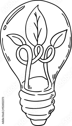 sketch ecology lightbulb