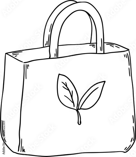 sketch eco friendly shopping bag