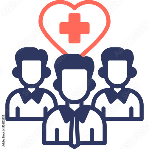Support Group mixed color icon
