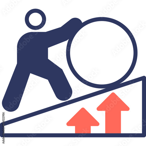 Resilience Growth mixed color icon
