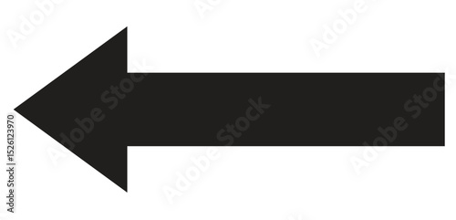 Long arrows on white background