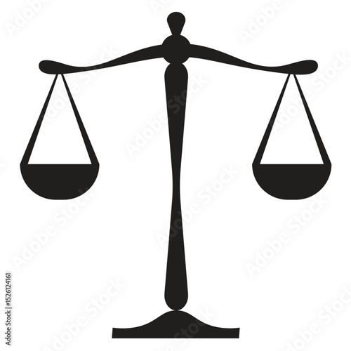 Scales justice vector icon