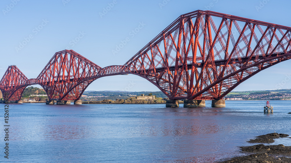 Naklejka premium The Forth Bridge, City of Edinburgh, Scotland, UK