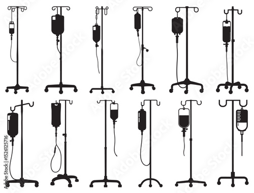 IV DRIP STAND SILHOUETTE