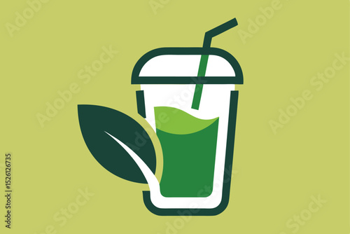 Leaf-Based Drink Infusions with Herbal and Natural Elements – Stock Image Collection