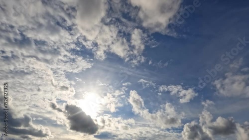 timelapse video of cloudiness clouds and sun for weather forecast