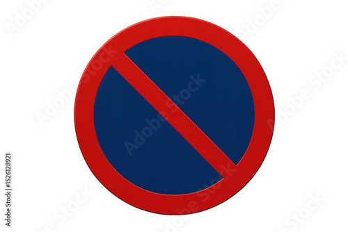 Free Download Parking restriction sign warning against vehicle stopping, highlighting urban traffic regulation and road safety guidelines - GFXLoad