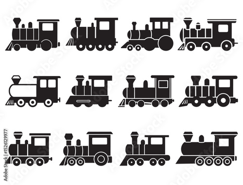 TOY TRAIN ENGINE SILHOUETTE