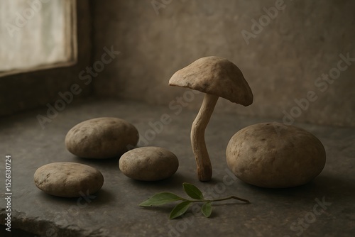 Japanese Wabi-Sabi Inspired Zen Still Life