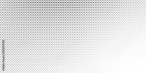 Halftone dots pattern background. Monochrome dot textures. Abstract black and white dots. Line dots. Simple vintage and retro illustration design.