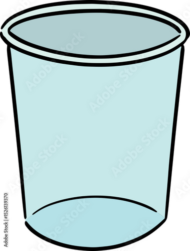 Illustration of plastic cup
