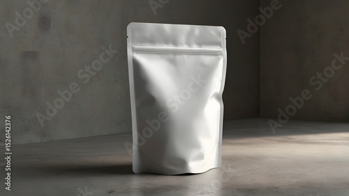 A blank standing pouch mockup