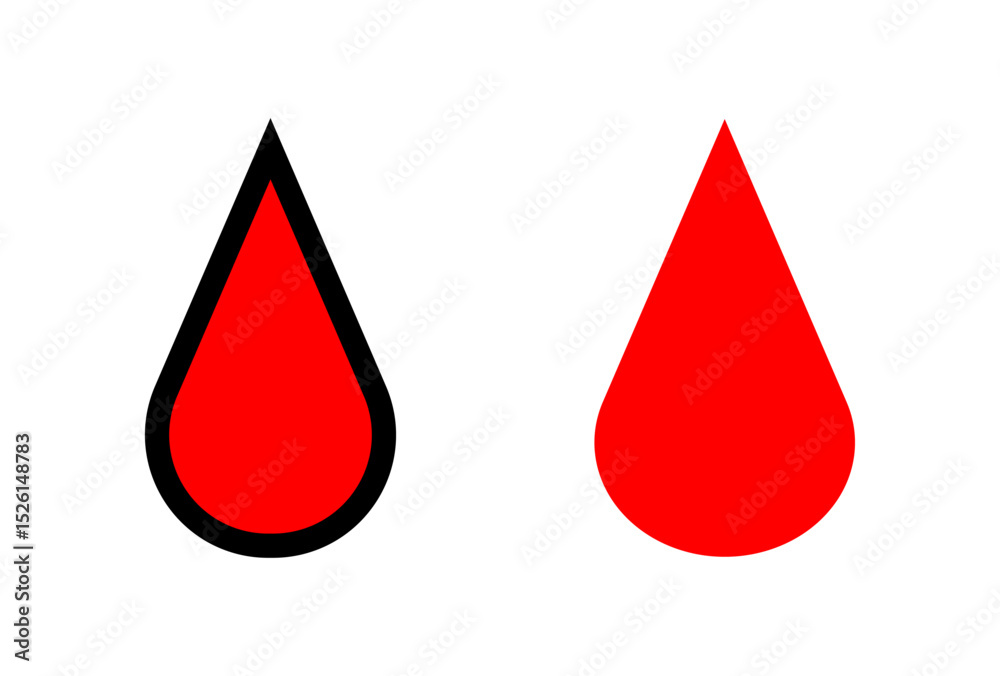 Droplets, blood, icon