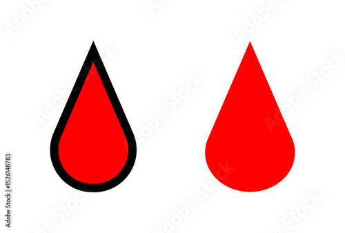 Droplets, blood, icon