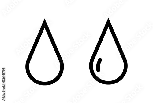 Water, water drops, drops, rain, icon
