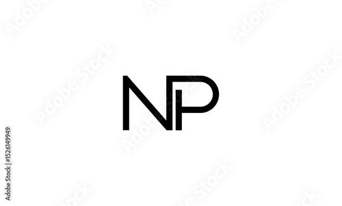 NP initial letters, monogram logo