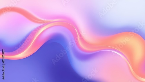 Mobile wallpaper,  abstract gradient background design with pink purple and orange color waves